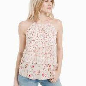 WHBM Tiered Floral Top